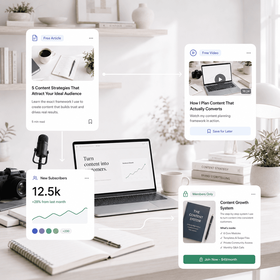 Turn content into customers